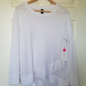 Yogalicious Serenity Crisscross Tulip Hem Sweater - (XS)